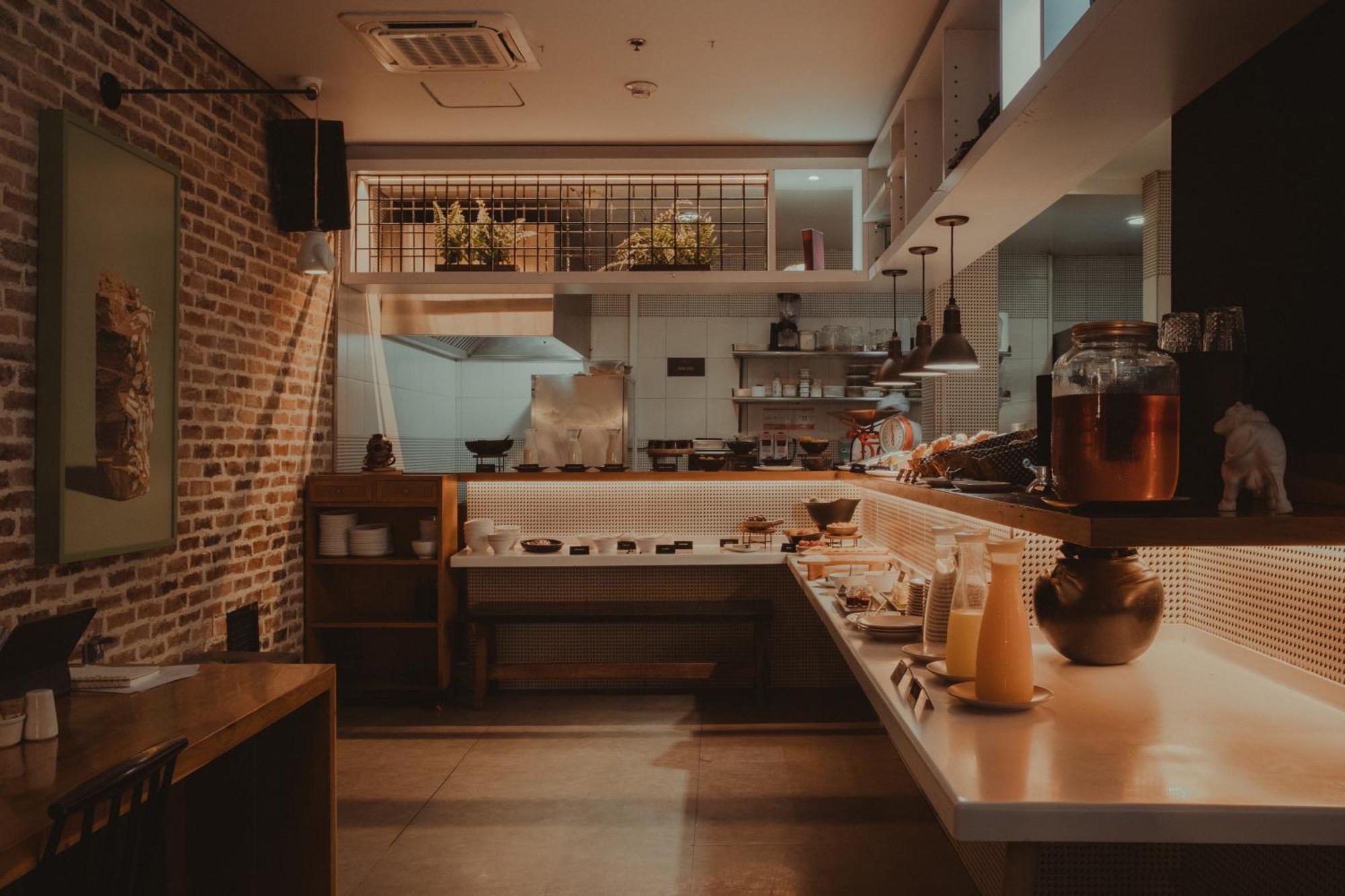 The Click Clack Hotel Bogota Luaran gambar The kitchen at the restaurant